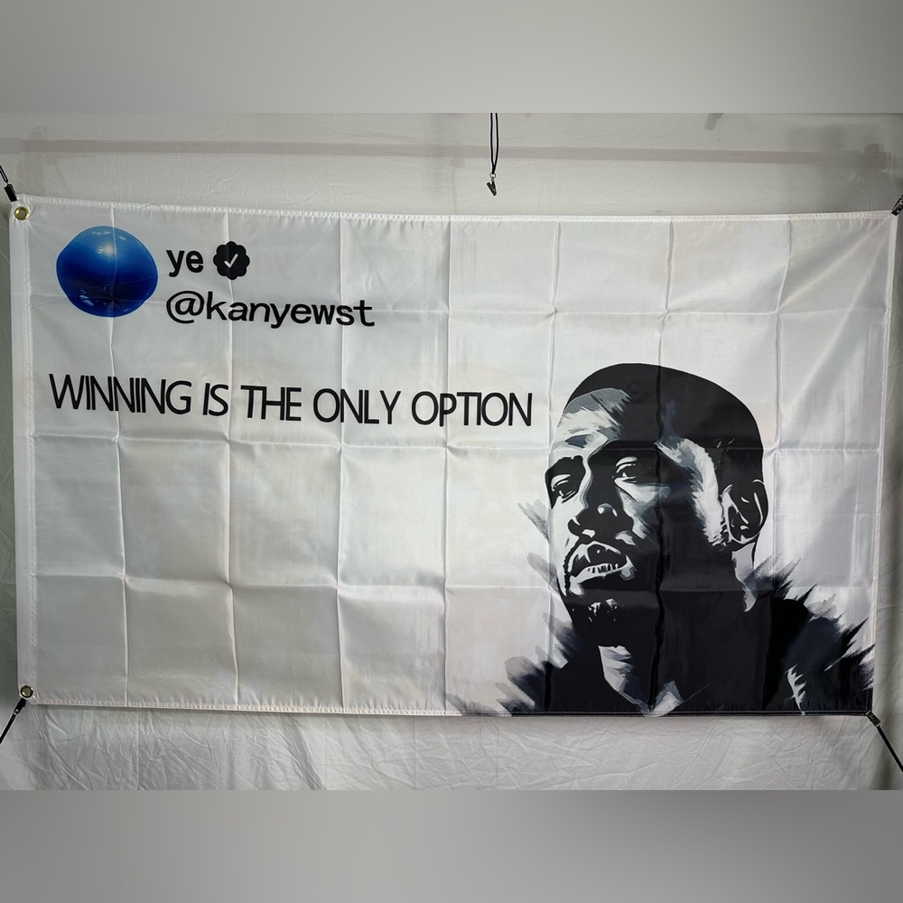 Kanye West “Winning Is The Only Option” Flag 5x3Ft